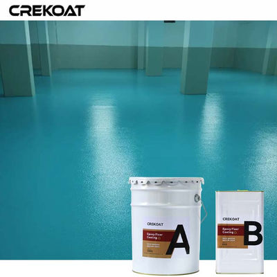 Self Leveling Waterproof Epoxy Floor Coating with 5:1 Mix Ratio and 12 Months Shelf Life