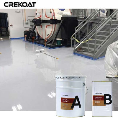 Grey White Solid Colors Customized Color Epoxy Floor Paint Resistant to Stains and Water