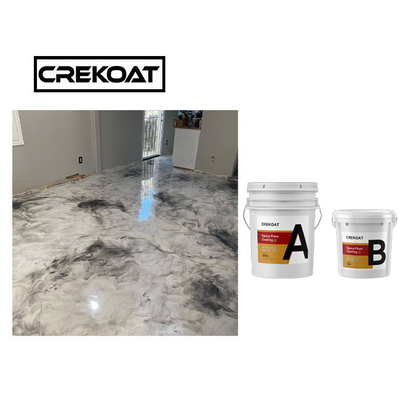 টেকসই ধাতব ইপোক্সি মেঝে লেপ countertop জলরোধী UV প্রতিরোধী
